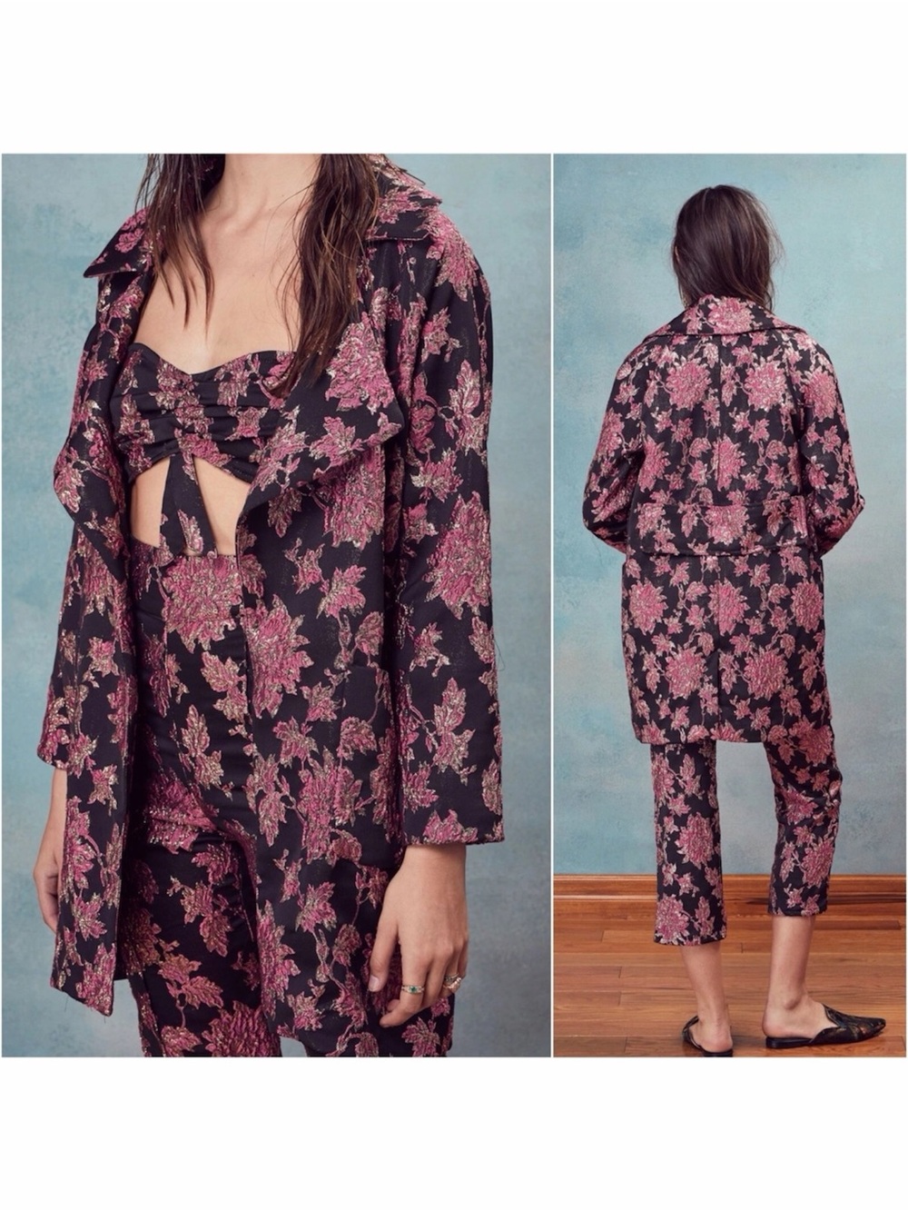 FOR LOVE & LEMONS LUELLA LAYERING COAT SIZE SMALL - BRAND NEW WITH TAGS